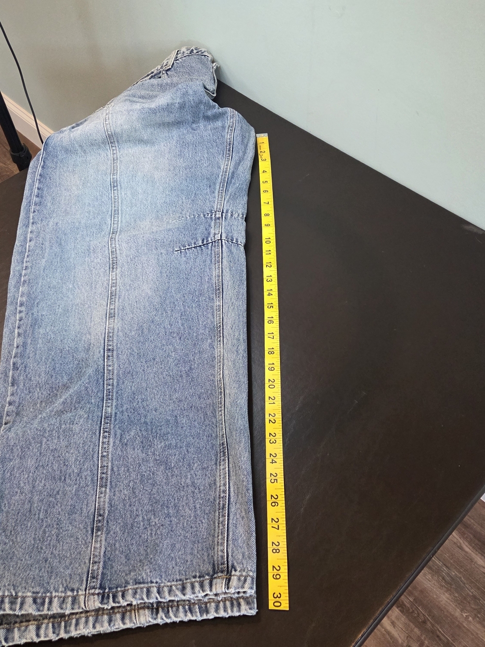 Wild Fable Mid-Rise Barrel Jean Light Wash Size 14 NWT Rigid Denim 32" Inseam - Picture 12 of 14